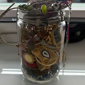 Mystery Jewelry Jar with Gold and Silver and More